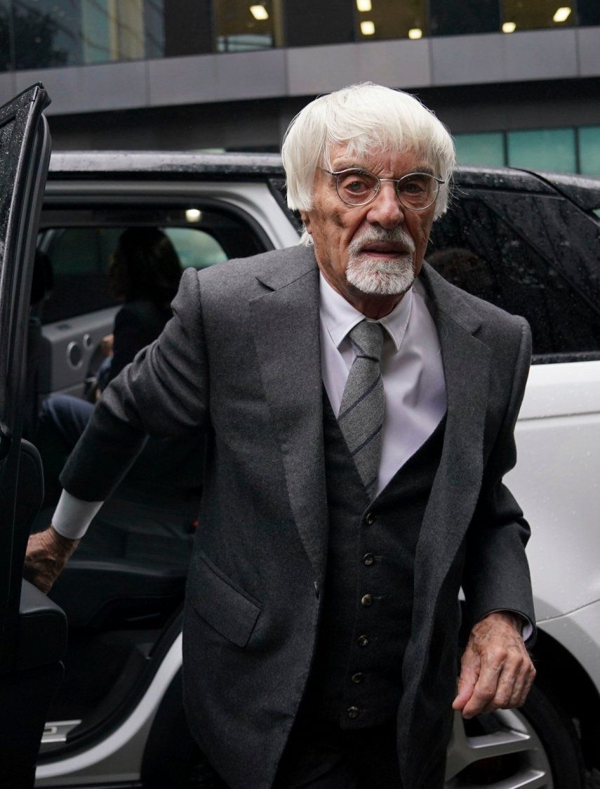 Bernie Ecclestone, el exjefe de la Fórmula 1, a su llegada al juzgado de Southwark, el jueves 12 de octubre de 2023, en Londres.