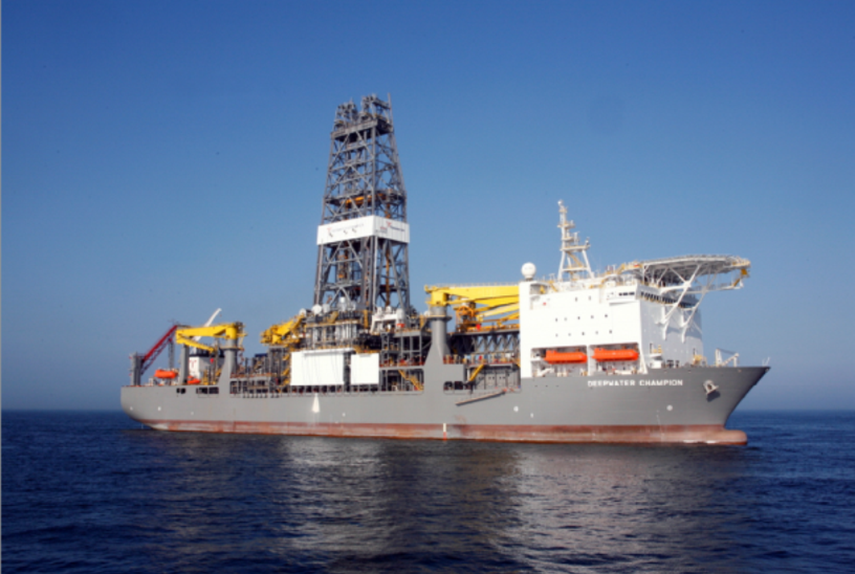 Deepwater Champion, barco-taladro para perforaciones en aguas profundas, contratado por Exxon para explorar en aguas venezolanas. Foto: ExxonMobil.