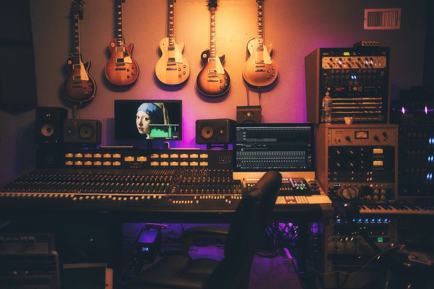 Imagen referencial de un estudio de música.&nbsp;