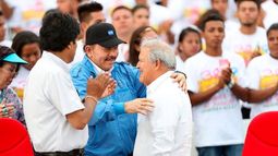 El gobernante nicaragüense Daniel Ortega es visto durante la conmemoración del 40 aniversario del sandinismo en Managua, Nicaragua.