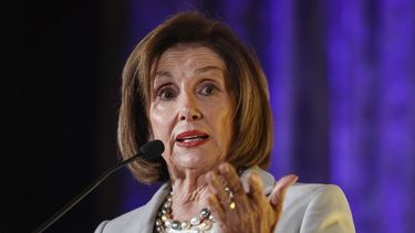 La presidenta de la C&aacute;mara de Representantes, Nancy Pelosi, durante un evento en Washington, el jueves 17 de octubre de 2019.&nbsp;