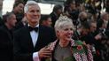 El director de la película biográfica Elvis, el australiano Baz Luhrmann, y su esposa, la diseñadora de vestuario y productora australiana Catherine Martin, llegan para la proyección de The Innocent (LInnocent) durante la 75ª edición del Festival de Cine de Cannes en Cannes, sur de Francia, el 24 de mayo de 2022.