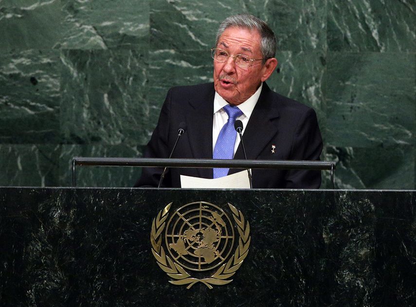 Raúl Castro en la ONU. (EFE)