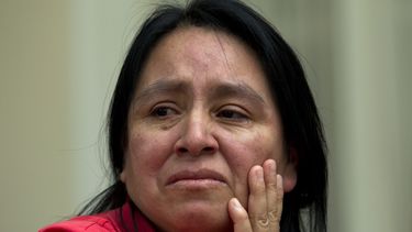 María Chavalan-Sut de Guatemala, durante una entrevista en la Iglesia Metodista Unida Wesley Memorial en Charlottesville, Virginia, el 17 de julio de 2019.