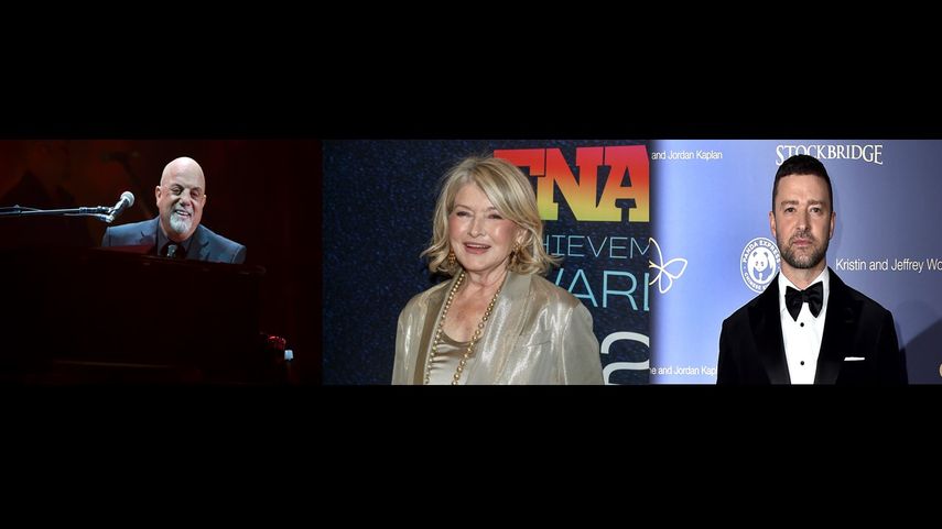 En este collage de imágenes se muestra a algunas celebridades que han tenido problemas con la ley en EEUU: el músico Billy Joel, la empresaria y autora Martha Stewart y el cantante y actor Justin Timberlake.