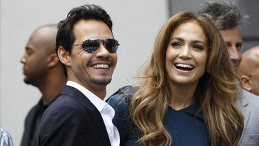 Jennifer López junto a Marc Anthony.