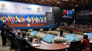 La 52 Asamblea General de la OEA en Lima el 6 de octubre de 2022.