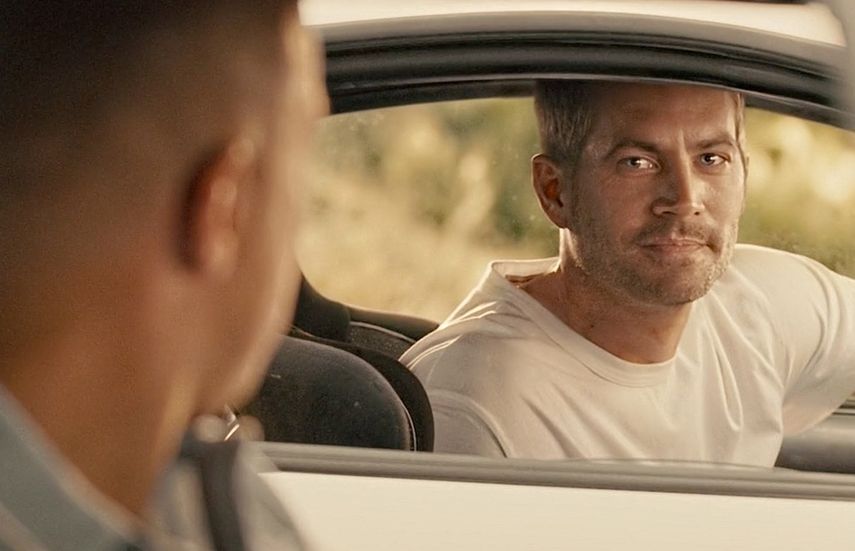 Paul Walker en la escena final de Fast and Furious 7.&nbsp;