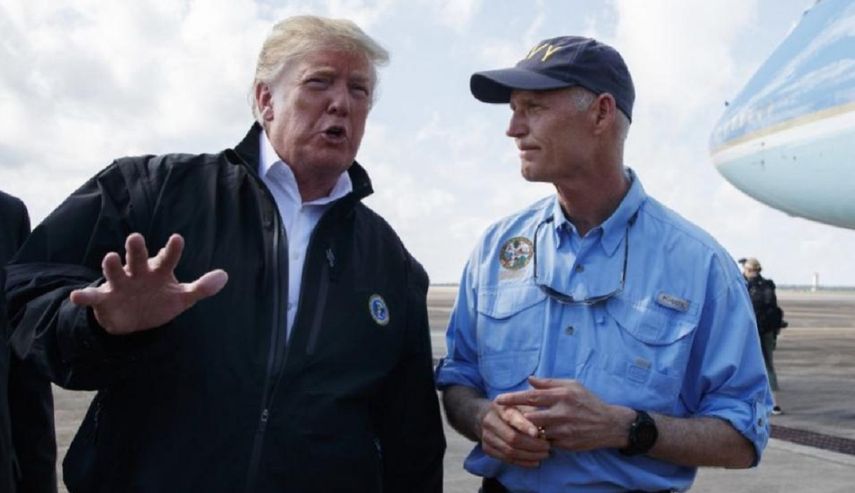 Donald Trump visita los estados de Florida y Georgia, devastados por huracán Michael