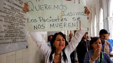 Las protestas por la falta de medicinas son constantes en el país sudamericano