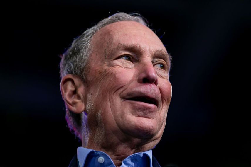 El precandidato presidencial dem&oacute;crata Mike Bloomberg durante un evento de campa&ntilde;a en el Centro de Convenciones Palm Beach County en West Palm Beach, Florida, el martes 3 de marzo de 2020.&nbsp;