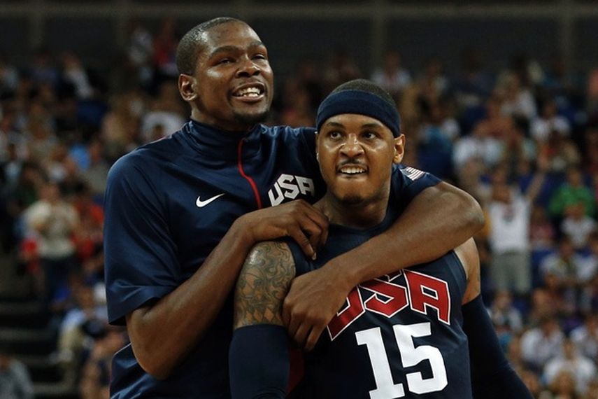 Durant y Anthony son los únicos jugadores con experiencia olímpica. (ARCHIVO)