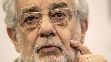 Pl&aacute;cido Domingo interviene en una conferencia de prensa sobre su espect&aacute;culo Giovanna d Arco en Madrid, Espa&ntilde;a.