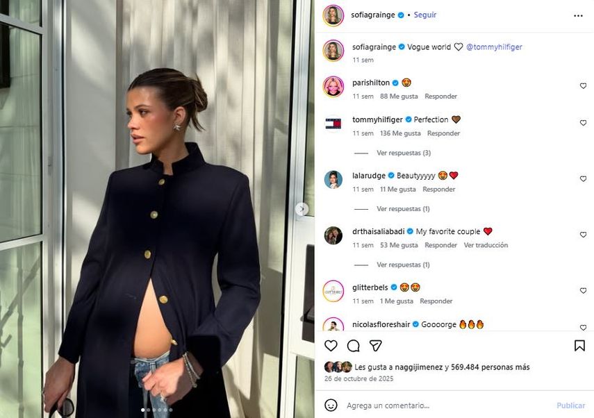 La modelo y diseñadora de moda Sofía Richie.&nbsp;