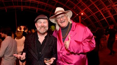 En esta foto de archivo tomada el 9 de agosto de 2022 (de izquierda a derecha), Christopher Sabat y Charles Martinet asisten a la fiesta posterior al estreno en Los Ángeles de Dragon Ball Super: SUPER HERO de Crunchyroll en el Museo de la Academia de Cine de Los Ángeles. California.&nbsp;