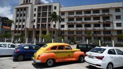Vista del edificio del conglomerado militar cubano Gaesa, en La Habana, Cuba.&nbsp;
