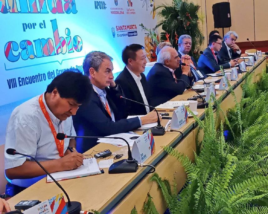 Leyenda de foto: Reunión Grupo de Puebla en Colombia con presencia de representante de China el 11NOV22.