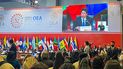 Vista parcial del encuentro Asamblea General de la Organización de Estados Americanos (OEA), en Lima, Perú.