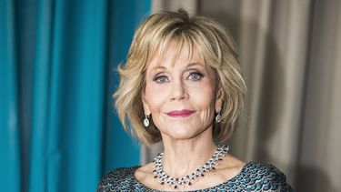 Jane Fonda posa en el Festival de Cine de Cannes.