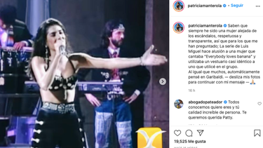 La publicación&nbsp; de Patricia Manterola.&nbsp;