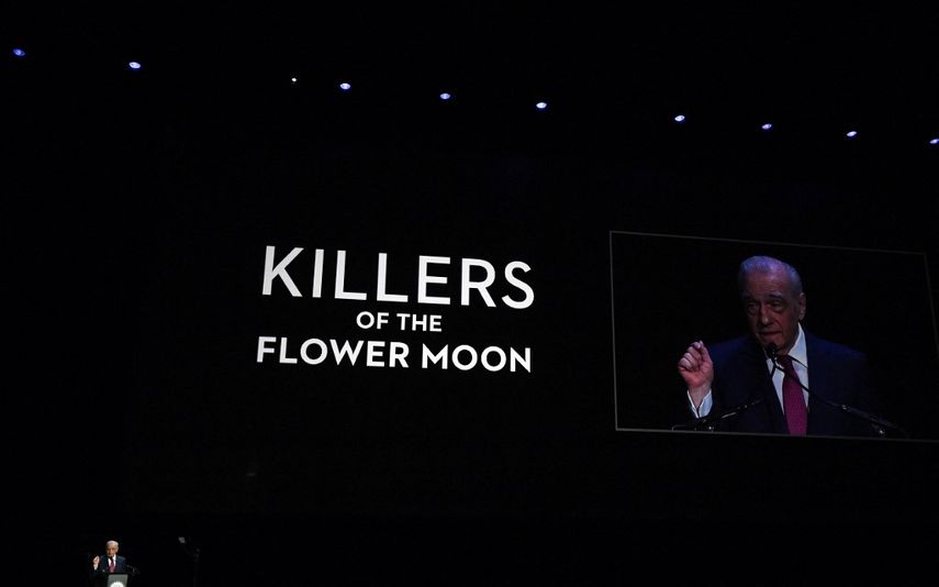 El director de cine estadounidense Martin Scorsese habla en el escenario promocionando "Killers of the Flower Moon" durante la presentación de Paramount Pictures en CinemaCon 2023.