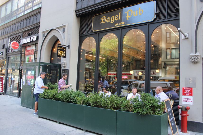 Fachada del Bagel Pub, en Manhattan.&nbsp;