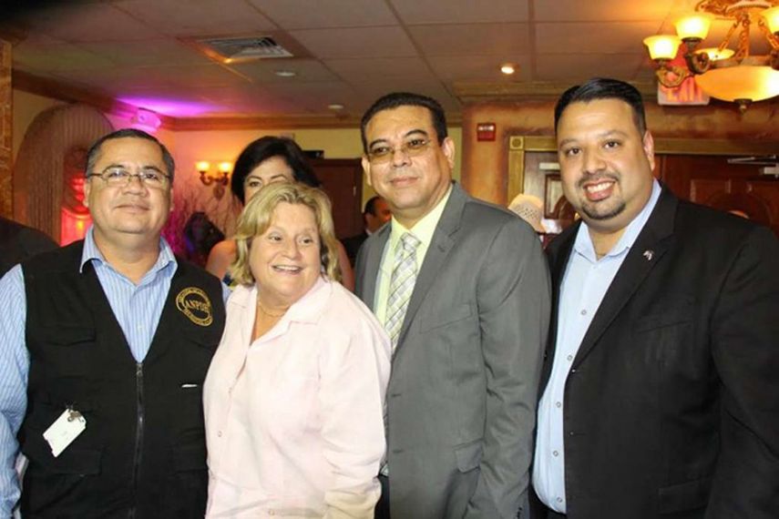 De izquierda a derecha: Alvaro Leiva de la ANPDH; Ileana Ros-Lehtinen, Marcos Carmona de la CPDH; y Eddy Acevedo, director de Relaciones Exteriores del despacho de la congresista. (J. FLORES)
