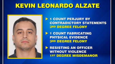 Kevin Leonardo Alzate enfrenta cargos criminales en Miami-Dade.