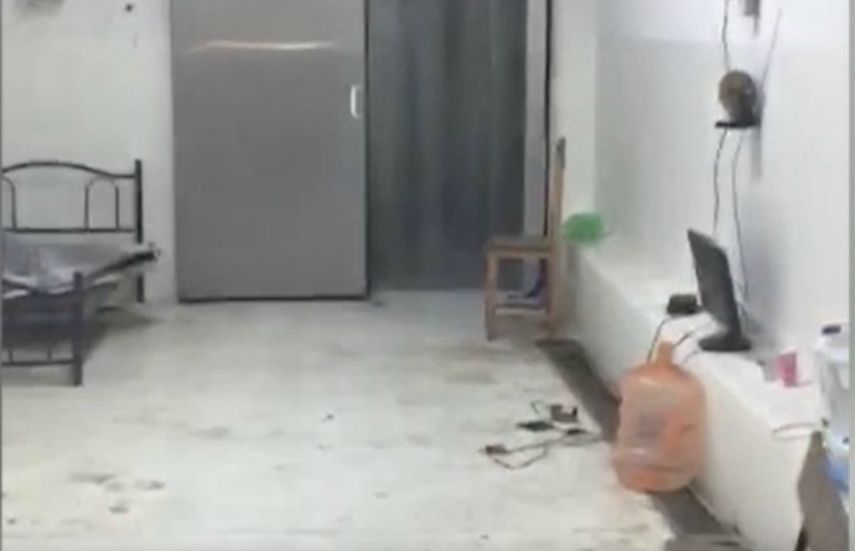 Fotograma de la cámara frigorífica de donde han sido liberados los españoles en México.&nbsp;