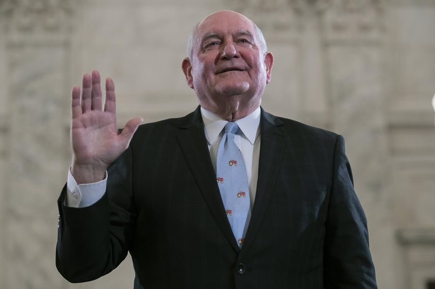 Sonny&nbsp;Perdue, secretario de Agricultura de EEUU, designado por Trump como superviviente elegido durante el primer discurso del Estado de la Unión.