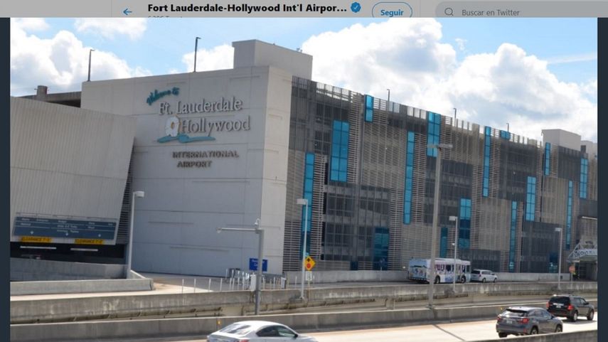 Fotografía del Aeropuerto Internacional de Fort Lauderdale publicada en la cuenta oficial de Twitter de la terminal aérea el 6 de junio de 2019.