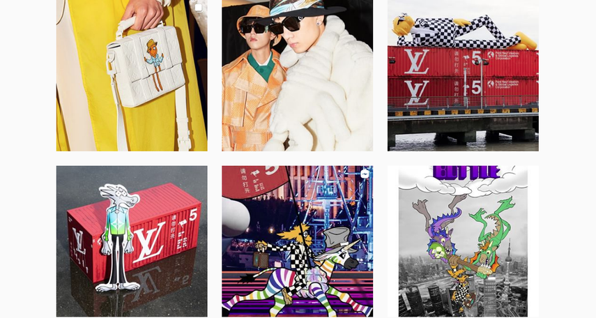 Captura de pantalla tomada del perfil oficial en Instagram de la firma de moda Louis Vuitton.