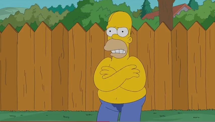El video de Homer cumpliendo el reto fue colgado en internet por la emisora estadounidense Fox. (CORTESIA)