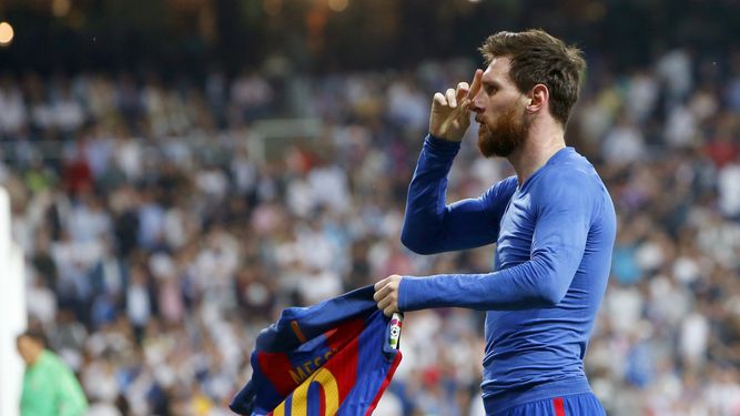 Lionel Messi, con sus dos goles, fue la gran figura del Barcelona en el Clásico.