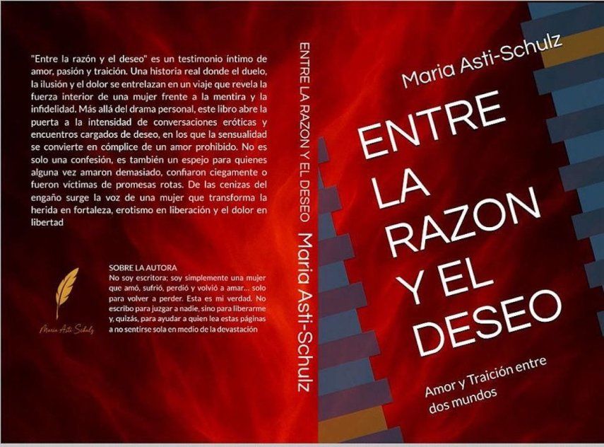 Portada y contraportada del libro Entre la razón y el deseo.