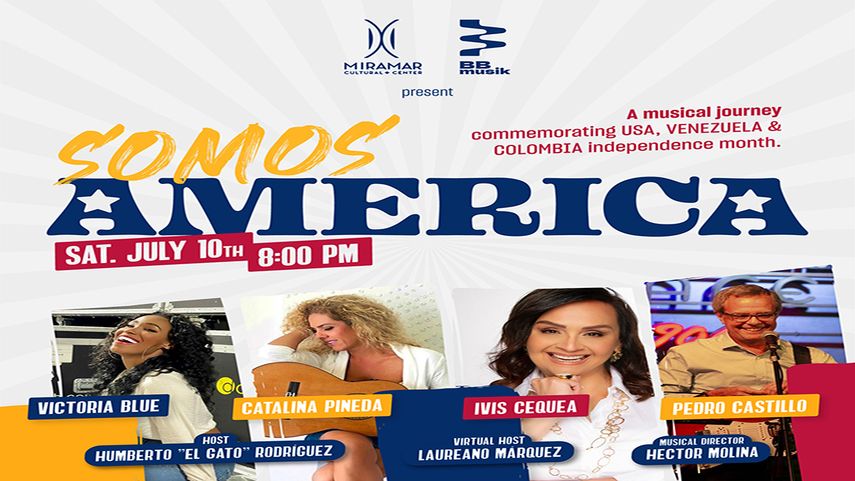 Artistas se unen para el concierto Somos América en Florida.