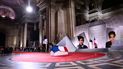 Una imagen muestra el cenotafio durante una ceremonia dedicada a Joséphine Baker, la bailarina y cantante francesa nacida en Estados Unidos que luchó en la resistencia francesa y luego luchó contra el racismo, cuando ingresa al Panteón francés en París el 30 de noviembre de 2021. Una imagen muestra el cenotafio durante una ceremonia dedicada a Joséphine Baker, la bailarina y cantante francesa nacida en Estados Unidos que luchó en la resistencia francesa y luego luchó contra el racismo, cuando ingresa al Panteón francés en París el 30 de noviembre de 2021.