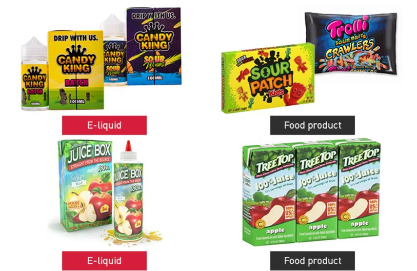 Los productos tenían diseños parecidos a los que se usan en alimentos para niños.&nbsp;