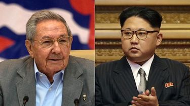 Raúl Castro y Kim Jong-un.&nbsp;