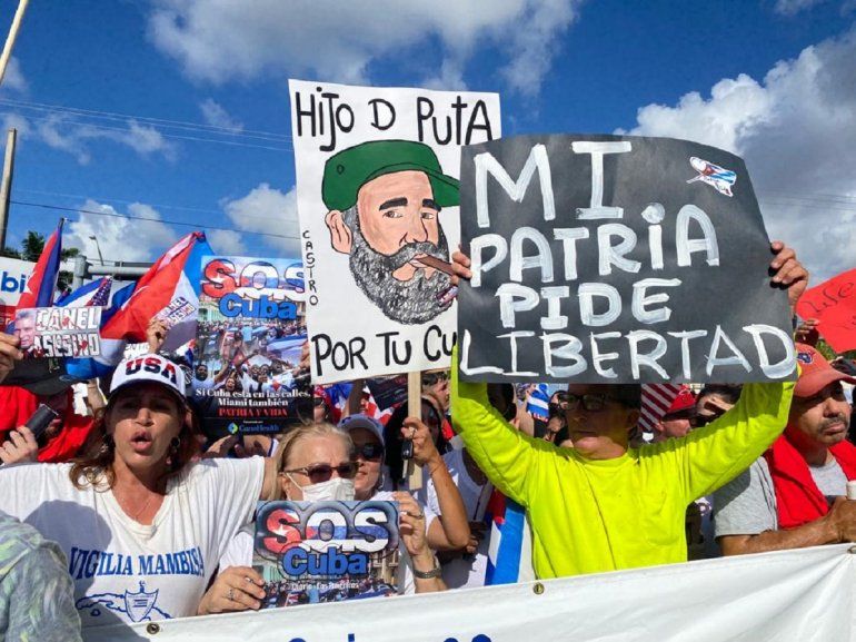 Manifestación en Hialeah