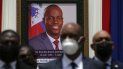 Foto tomada el 21 de julio del 2021 de funcionarios en el funeral del presidente haitiano Jovenel Moise en Puerto Príncipe. Foto tomada el 21 de julio del 2021 de funcionarios en el funeral del presidente haitiano Jovenel Moise en Puerto Príncipe.