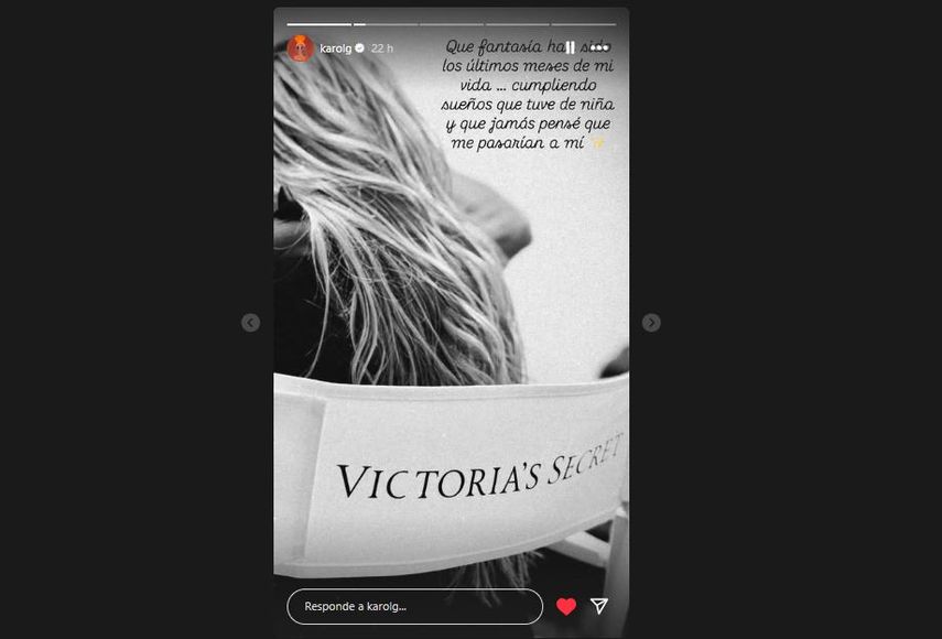 Karol G comparte imágenes previo a su debut como artista musical invitada al Victoria's Secret Fashion Show 2025.