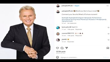 El presentador estadounidense Pat Sajak.