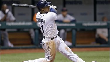 Escobar bateó para .258, con siete cuadrangulares y 39 carreras impulsadas en 2014 con Tampa. (AP)