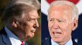 El expresidente Donald Trump y el presidente Joe Biden.