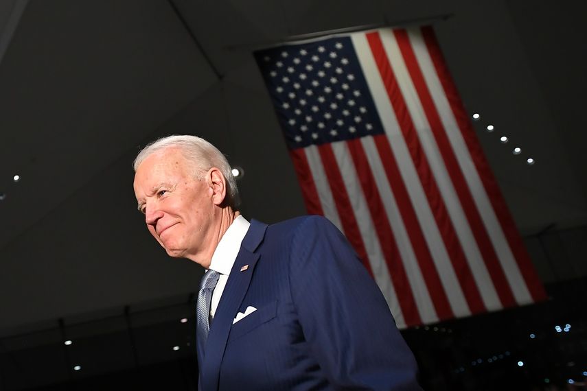 Joe Biden marcha al frente de la campa&ntilde;a presidencial dem&oacute;crata 2020.