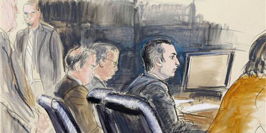 Imagen del juicio contra el expolicía Gilberto Valle, acusado de planear secuestrar, torturar y comer mujeres en Nueva York. (Foto: AP)