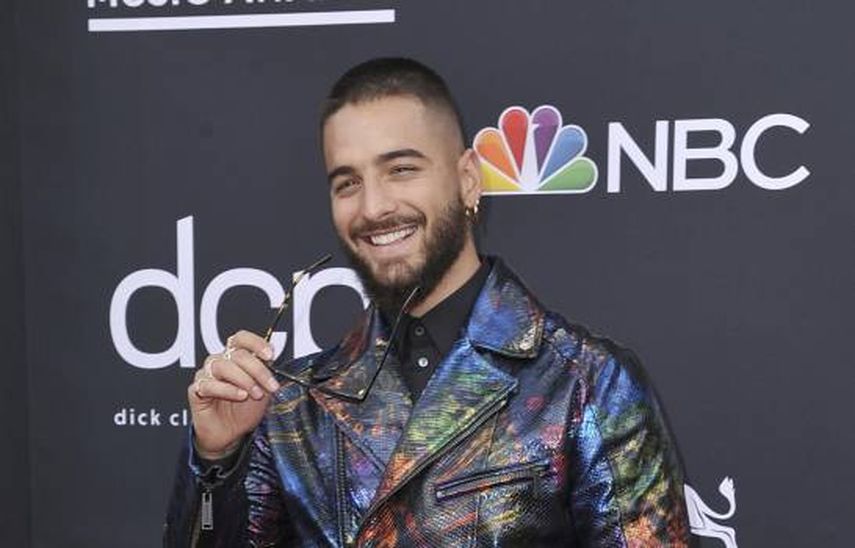 En esta foto del primero de mayo de 2019, Maluma en los premios Billboard de la M&uacute;sica en Las Vegas. La canci&oacute;n Haw&aacute;i del colombiano figura entre las 10 m&aacute;s populares de la semana.&nbsp;