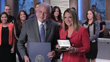 La Dra. Polo junto a Tomás Regalado.&nbsp;