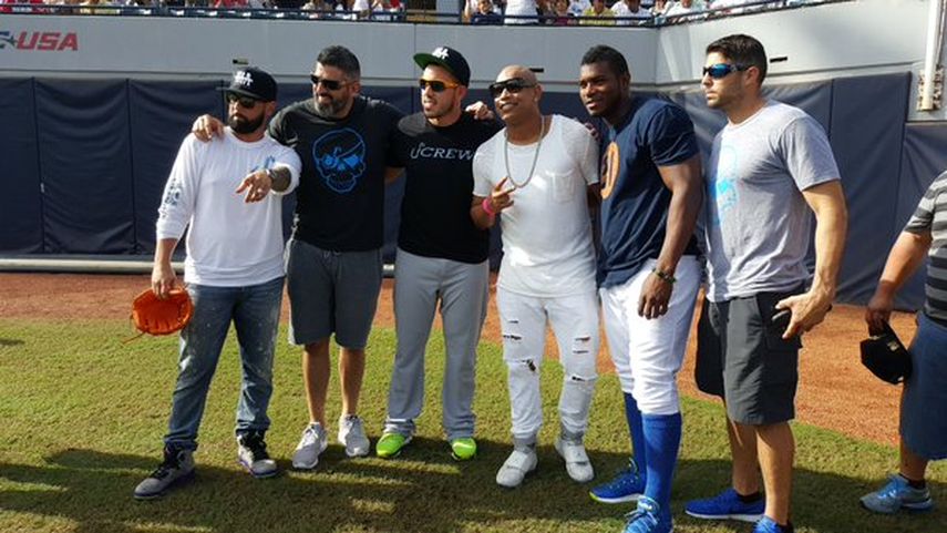 Yasiel Puig y José Fernández dijeron presente en el Juego de Estrellas Cubanas. (RICARDO MONTES DE OCA)